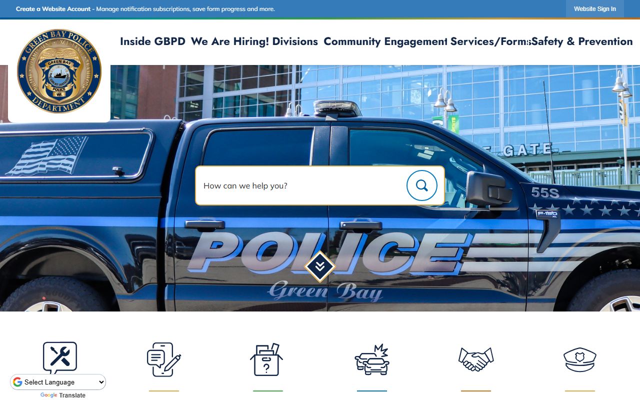 Green Bay Booking Releases police department