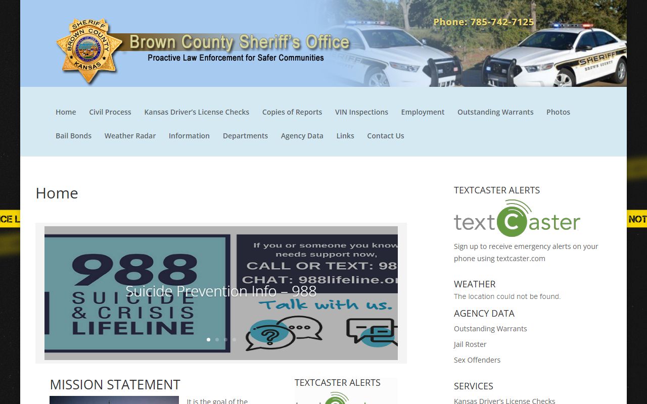 Brown County Booking Releases sheriff office