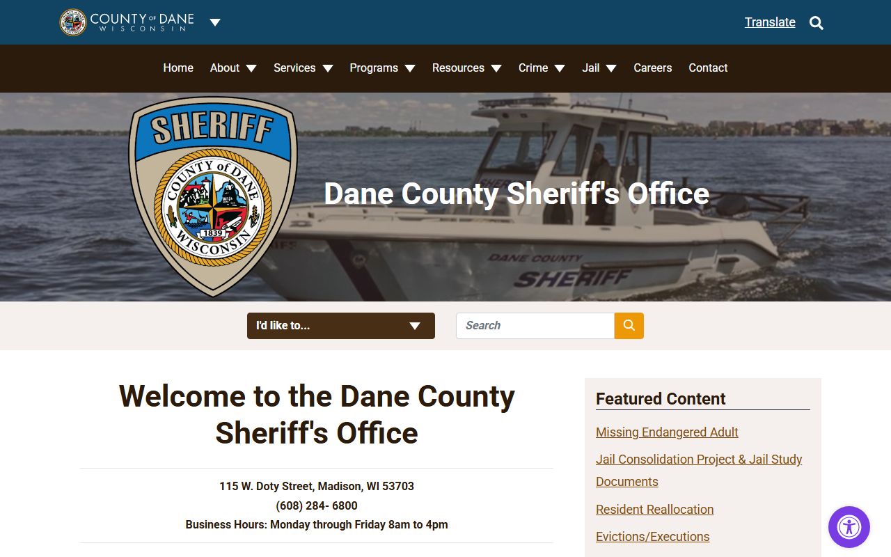 Dane County Booking Releases Sheriff
