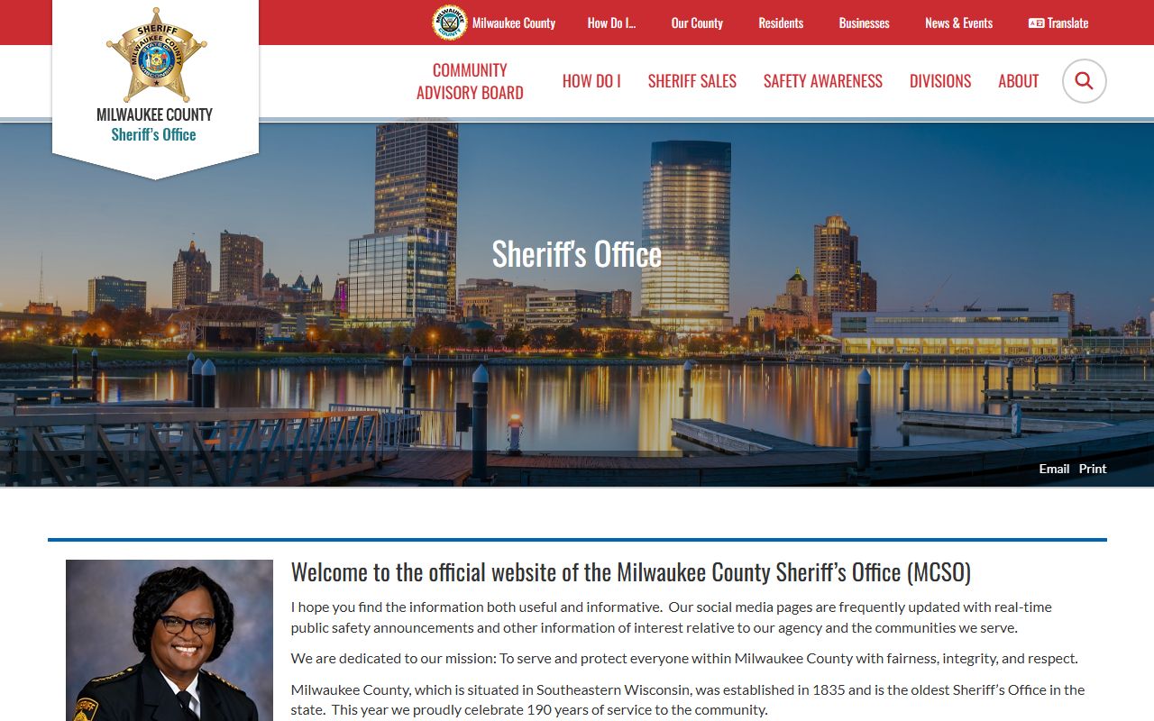 Milwaukee County Booking Releases Sheriff