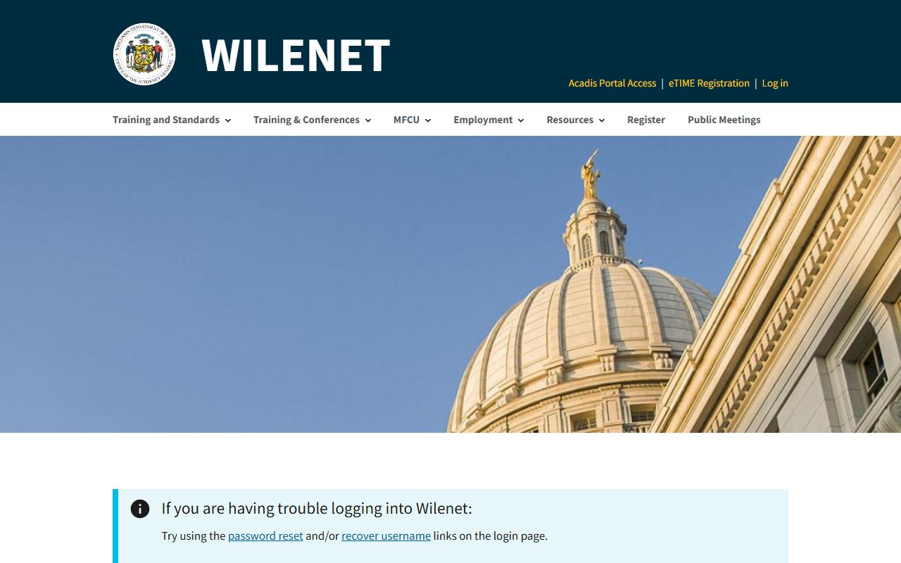 Wisconsin Booking Releases WILENET