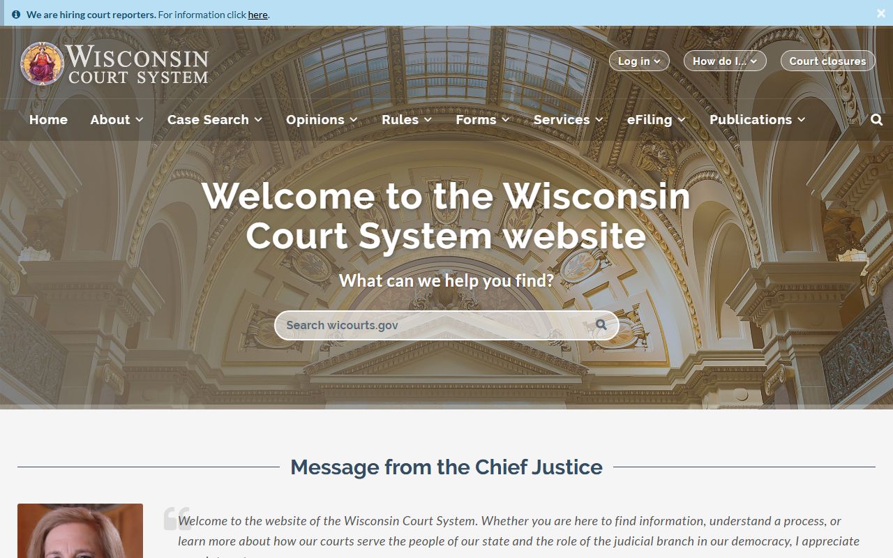 Wisconsin Booking Releases Wisconsin Court System