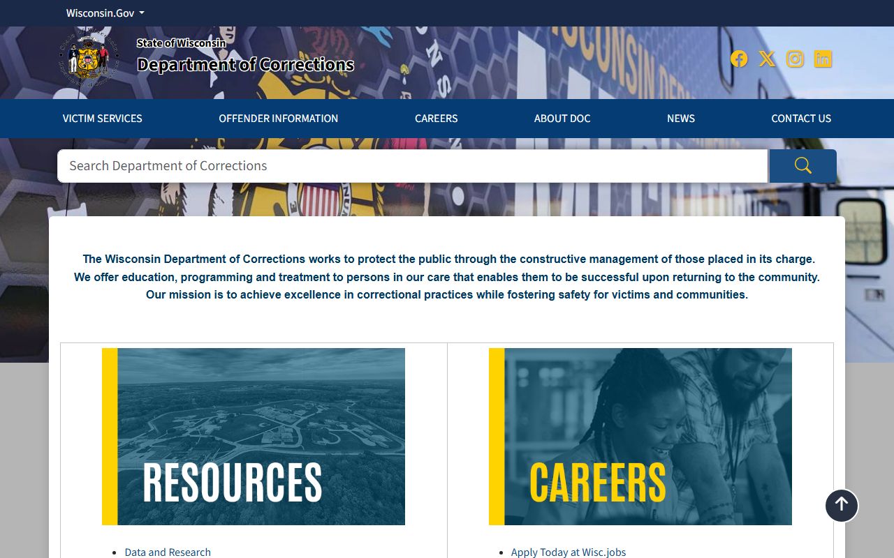 Wisconsin Booking Releases Wisconsin DOC